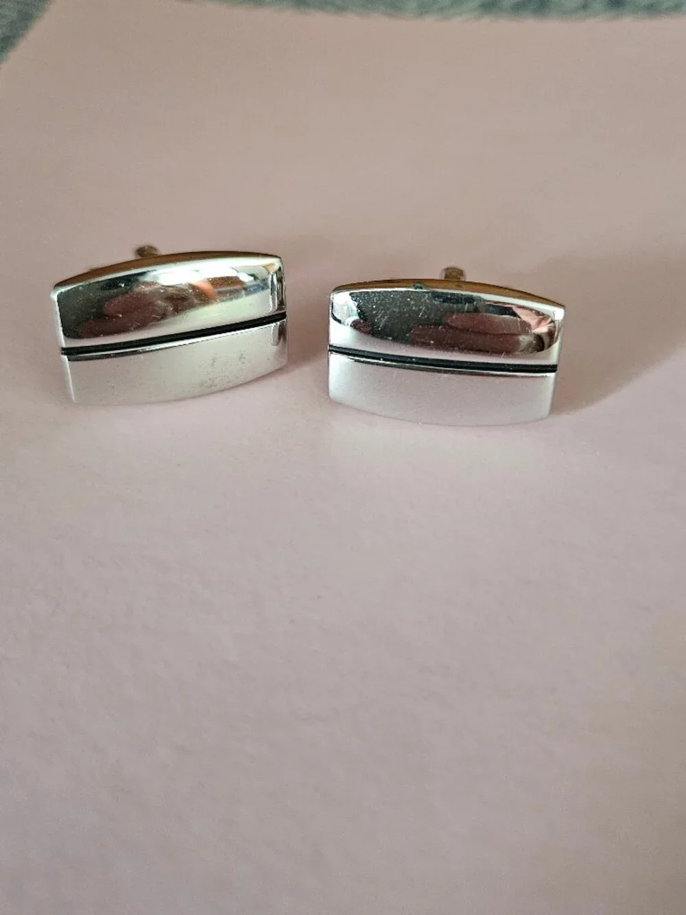 Vintage Swank Silvertone Cufflinks & Bonus Pair of Vintage Silvertone Cufflinks